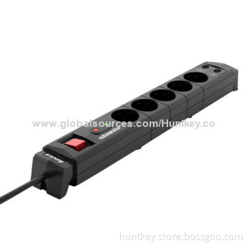 German Standard Power Strip with TV Protection